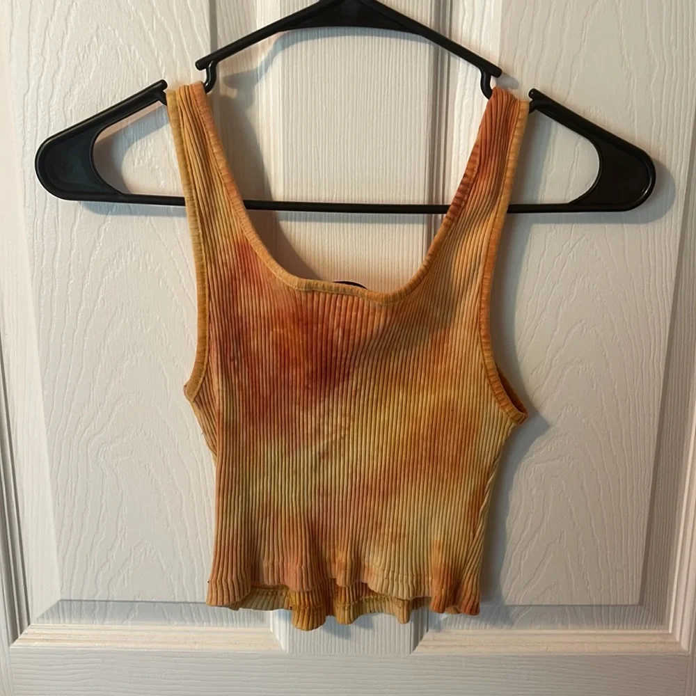 Yellow Ribbed Tank Top - Picture 2 of 2